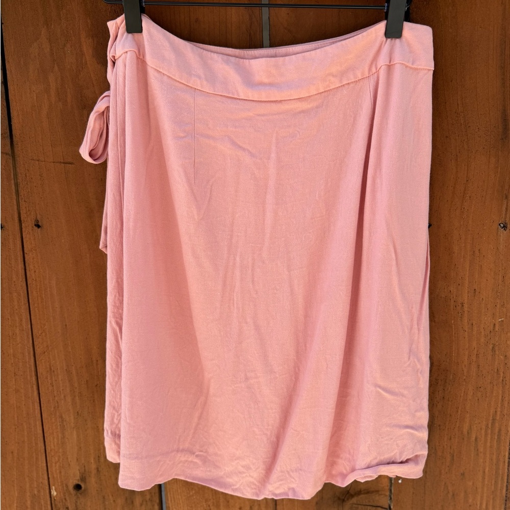 LOFT Pink Wrap Skirt